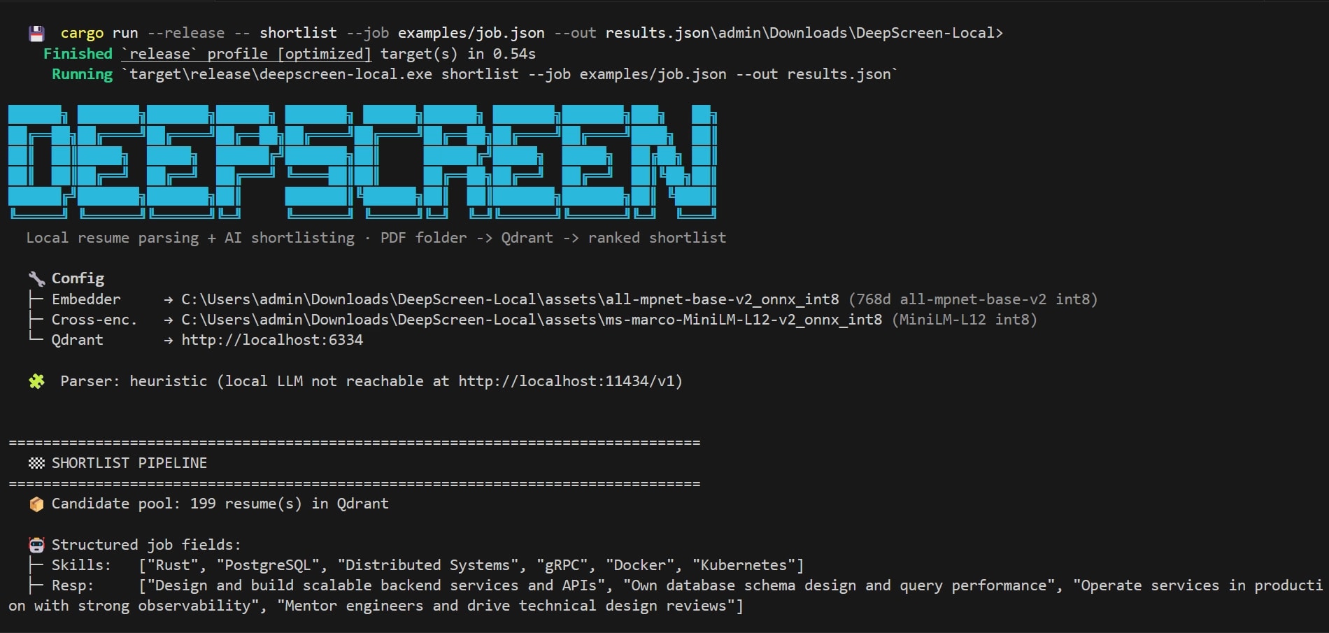 DeepScreen screenshot
