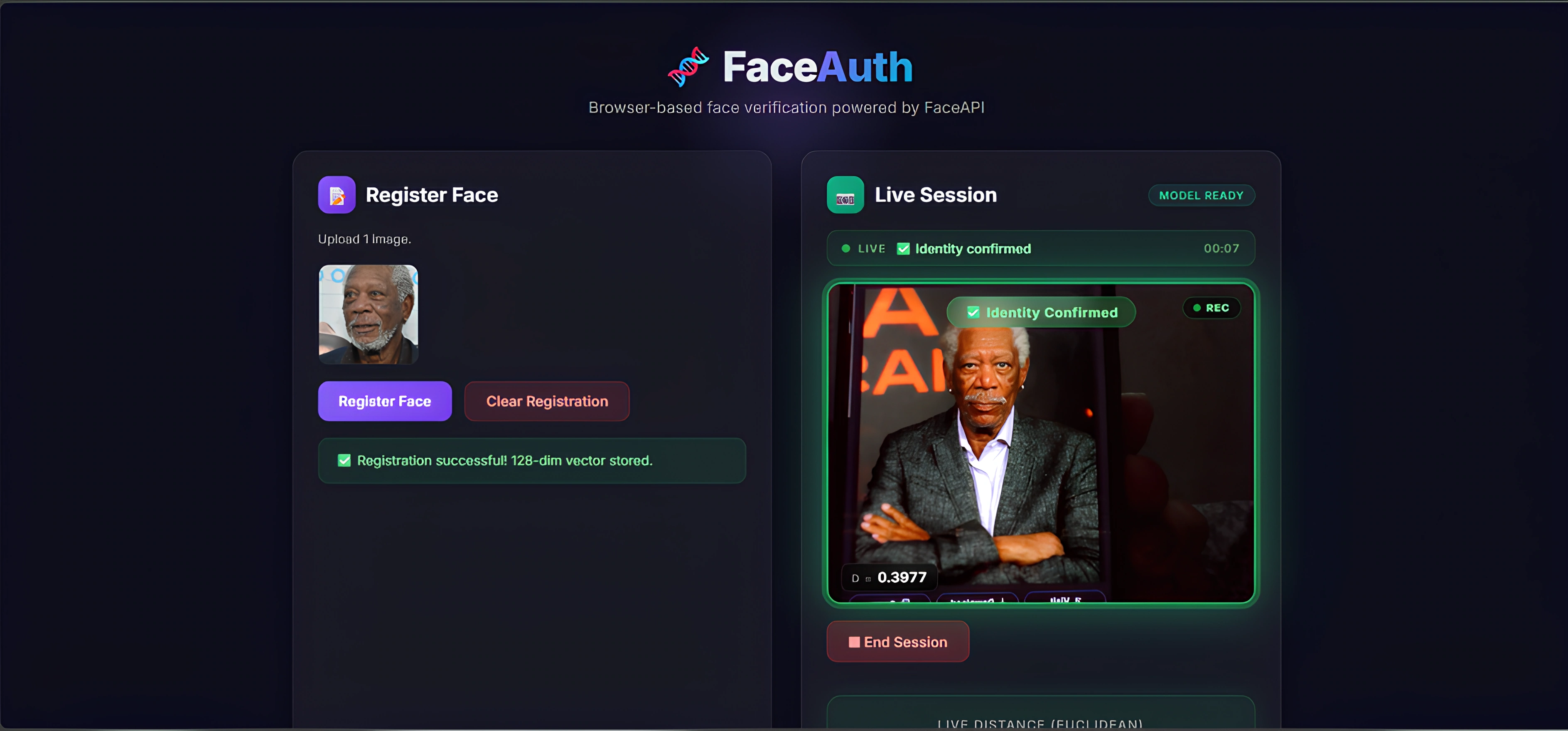 Frontend-Face-Verification-System screenshot